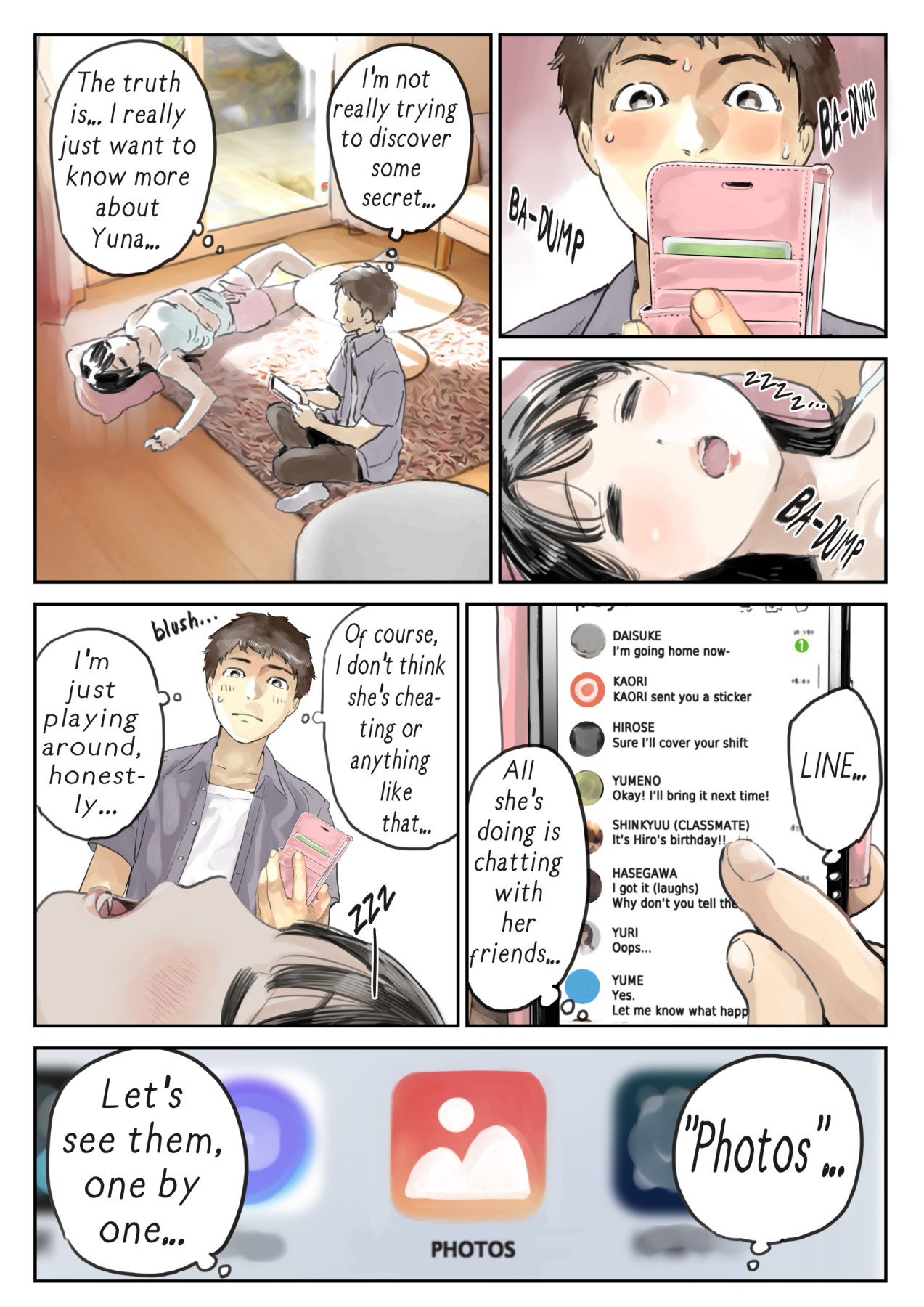 Hentai Manga Comic-I Just Snooped through Her Smartphone-Chapter 1-10